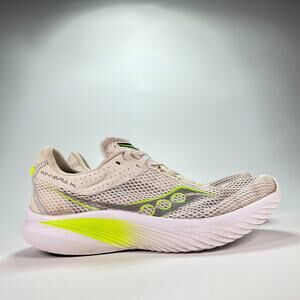 Saucony Kinvara 14 White Lime Lace Up Running Shoes S20823-75 Men's Size 11.5